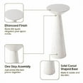 thumbnail image 4 of COZAYH Farmhouse Tall Pedestal End Table Small Solid Wood Martini Table Plant Stand Modern Round Drink Table for Small Space Living Room, White, 4 of 7