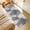 Gray, variant on Blue Palm Leaves Washable Round Area Rug 8 ft, Summer Botanical Vintage Tropical Leaf Rustic Soft Non Slip Rugs Stain Repellent Indoor Felt Carpet for Living Dining Room Bedroom Home Office