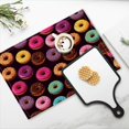 thumbnail image 4 of BaHomeck placemats Set of 4 Colorful Donuts With Sprinkles Cotton Linen rectangle Placemats for Kitchen Dining Table Indoor,Outdoor,18*12inch, 4 of 4