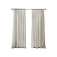 thumbnail image 3 of Linen Blend Light Filtering Curtain Panel Pair(2 Pcs Window Panels) Natural + Polyester, 3 of 9