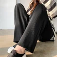 thumbnail image 3 of Pantalones de maternidad de pierna recta con forro polar, prendas de vestir exteriores para invierno, primavera y otoño, soporte para el vientre, ropa de maternidad cómoda de cintura baja, 3 of 5