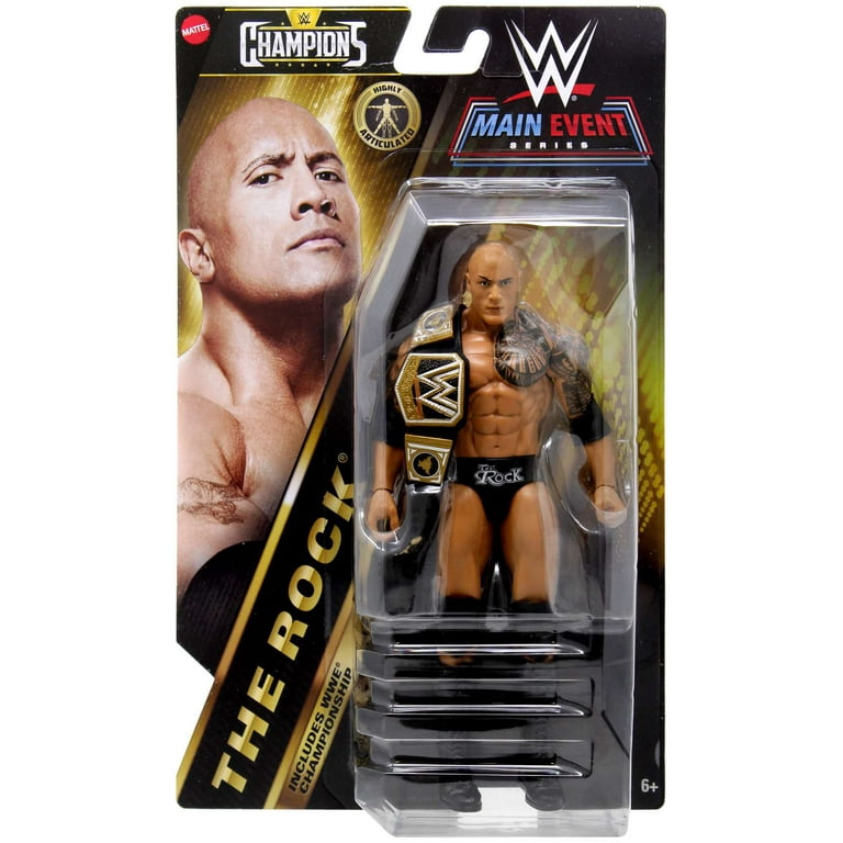 WWE The Rock WWE Main Event Champions 5 Mattel Wrestling Action