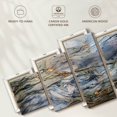 thumbnail image 5 of Elephant Stock Marble Texture Abstract Wall Art - Horizontal Multi Panel Canvas - Living Room Wall Decor - Abstract Multi Panel - Blue And Orange Decor - 74" x 34", 5 of 6