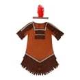 thumbnail image 4 of Disfraz de doncella india, vestido de niña india, de Acción de Gracias, disfraces de fiesta indios , Talla Xl Para Niña, 4 of 8
