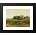 thumbnail image 2 of Josef Willroider 18x14 Black Modern Framed Museum Art Print Titled - Landscape with Woman Gathering Wood, 2 of 5