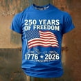 thumbnail image 4 of 250Th Anniversary USA Shirt Boys Kids Patriotic Graphic T Shirt Fourth of July Print Tee Youth Casual Top Children Blue, 4 of 5