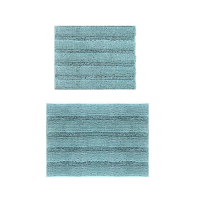 Naiovety Paquete de 2 alfombrillas lavables para baño, alfombra de ducha de absorción de agua, alfombra para el suelo del baño, accesorio para el Decoración del hogar Naiovety HA064938-00