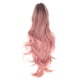 thumbnail image 2 of LC313 Peluca larga ondulada rosa con raya al medio y cabello completo rizado, pelucas sintéticas para disfraz de cosplay para mujeres, 2 of 15