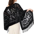 thumbnail image 6 of Elegant Women Shawl Shoulder Wrap for Evening Dress Traditional Ethic Styled Scarf for Wedding Guests or Bridesmaids, 6 of 9