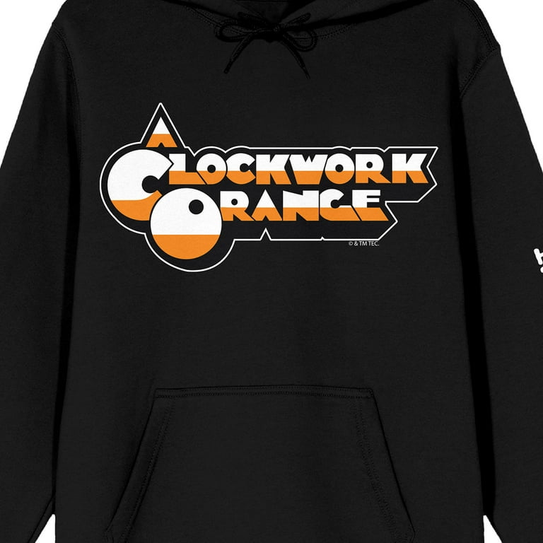Black and orange graphic hoodie sale