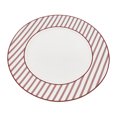 thumbnail image 2 of Holiday Time Christmas Red Stripe Ceramic Dinner Plate, 10.5-inch, Festive Dinnerware, 1 Piece, 2 of 6