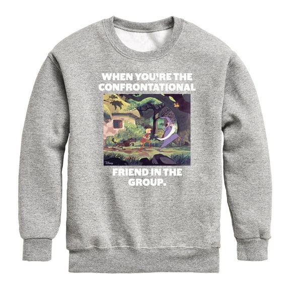 Disney - The Sword And The Stone - Confrontational Friend in the Group - Toddler & Youth Crewneck Fleece Sweatshirt