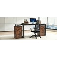 thumbnail image 5 of Zimtown Wooden File Cabinet Lockale 3-Drawer, Vertical Business Filing Cabinet with Rustic Metal Handles for Home Office, Brown, 5 of 10