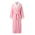 thumbnail image 4 of Fleece Nightgown for Women Long Sleeve Fuzzy Lounge Set Women Winter Nightgowns Women'S Robes Warm Nightgowns for Women, 4 of 8