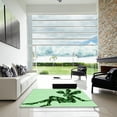 thumbnail image 7 of Ahgly Company Machine Washable Indoor Square Transitional Mint Green Area Rugs, 8' Square, 7 of 7