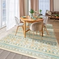 thumbnail image 2 of Wellber Boho Area Rug Wellber Moroccan Rugs Washable Carpet for Bedroom Living Room Home Decor,4'x6',Yellow Green, 2 of 7