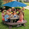 thumbnail image 7 of Little Tikes Outdoor Fold 'N Store Kids Picnic Table Toy with Market Umbrella, Multi-Color, Ages 2+, 7 of 7