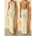 thumbnail image 2 of Michellecmm  Women's Long Slim Cami Dress Sleeveless Side Split Knit Dress, 2 of 9