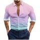 thumbnail image 2 of Blusa y camisa de manga larga con cuello vuelto para hombre, estilo casual, a la moda, con botones estampados, blusa de manga larga con cuello vuelto, camisetas de poliéster para hombre, 2 of 5