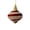 Gold 3, variant on Striped Christmas Ball Ornament, 3.4x3.1x3.1in Foam Hanging Decor, Elegant Red Gold Glossy Finish, for Christmas Tree Holiday Display