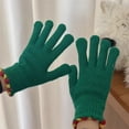 thumbnail image 2 of Women's Gloves Mittens Jelly Winter Bare Fingers Knitted Gloves Women'S Solid Color Screen Protector Warm Windproof Cycling Finger, Women's Accessories Gloves Mittens, 2 of 4