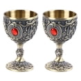 thumbnail image 2 of Copa De Vino En Relieve De Metal, Fase De aleación De Zinc Vintage Juego De Copas De Metal Vintage Pequeña Taza De Vino En Relieve Pequeña Copa De Vino De Matorral De Matices De, 2 of 7