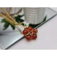 thumbnail image 5 of Carnelian Gold Wire Wrapped necklace Beautiful gift for her, 5 of 10