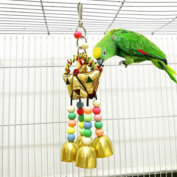 Agiferg Pet Bird Toys Swing Chewing Bell Playground Macaw Cockatoos Birds Hanging Toys