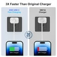 thumbnail image 3 of iPhone Charger, 3 Pack 25W PD White Fast Charger Block with 6ft Fast Charging Cables Compatible with iPhone 14/13/12/11, 3 of 7