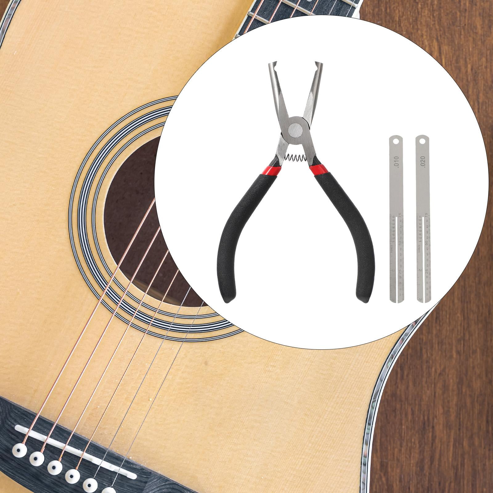 Fret Puller Pliers Fret Nipper Flat Head Bass Fret Nippers Tool Carbon Steel for Professional Guitarists