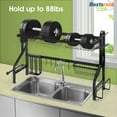 thumbnail image 5 of Bextsrack 2 Layer Adjustable Length Dish Rack for Storage Kitchen Counter Organization Black, 5 of 7