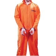 Fun World Got Busted Orange Jumpsuit Men's Halloween Fancy-Dress Costume for Adult, One Size