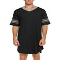 thumbnail image 1 of Pyjama pour Homme à Manches Courtes, Chemise de Nuit Longue Décontractée, Doux et Ample, Vêtement de Nuit, 1 of 6