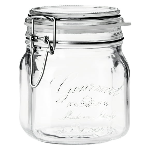 Contenedor Hermético De Vidrio De 750 Ml. Borgonovo Gourmet