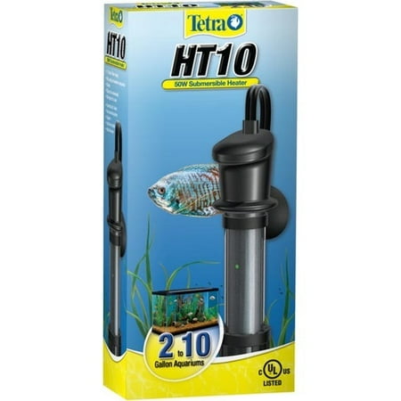 Tetra HT Submersible Heater 50 Watts, For Aquariums Up To 10 Gallons, UL Listed