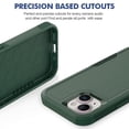 thumbnail image 3 of Compatible for Apple iPhone 16e/17e, Rugged Shockproof Military Grade Protection Dual Layers Hard PC TPU Phone Case for iPhone 16e/17e, Darkgreen, 3 of 5