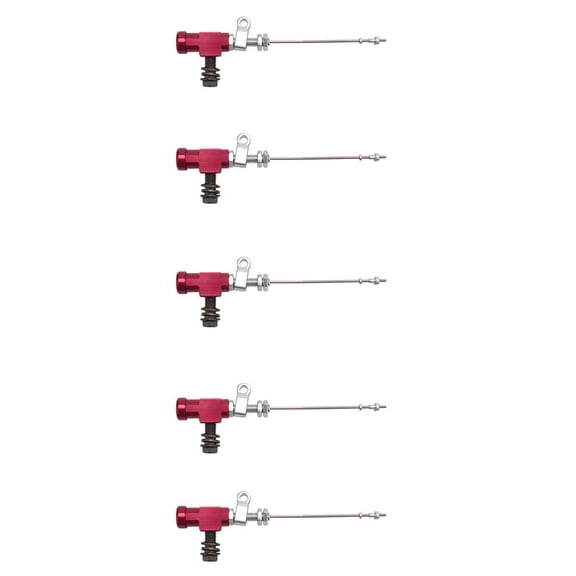 5X Motorcycle Hydraulic Clutch Master Cylinder Rod Brake Pump M10X1.25mm Aluminum Red