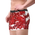 thumbnail image 2 of Kdxio Men's Boxer Briefs with Red Maple Leaf Print - Comfortable and Breathable Underwear for Everyday Wear, 2 of 5