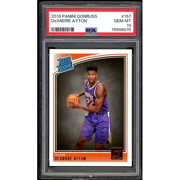 Deandre Ayton Rookie Card 2018-19 Donruss #157 PSA 10