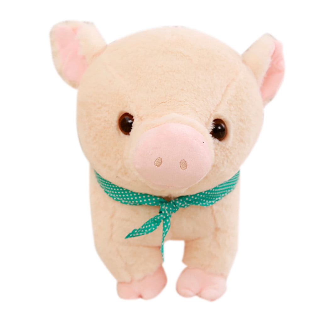 large stuffed animal pig