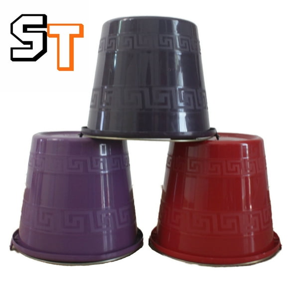 Juego de cubetas de plástico 10 litros Super tienda 8 piezas para limpieza del hogar