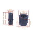 thumbnail image 1 of Bgsha 10 PCS Diy Audio Speaker Buckles Plastic Ball Socket Type Grill Guides Peg Kit, 1 of 8