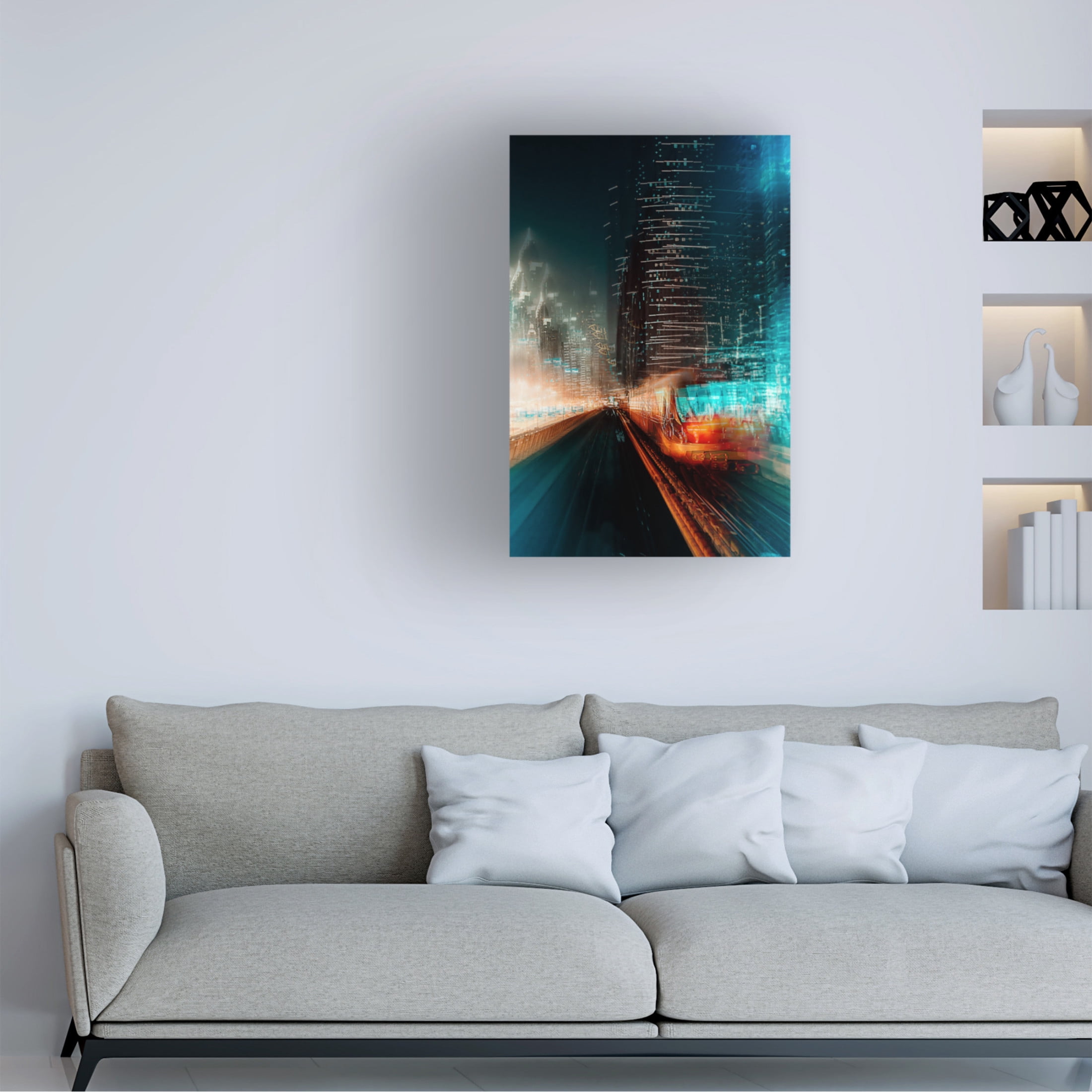 Canvas Wall Art - Carmine Chiriaco 'Look Into The Future' Wall Art for Living Room, Bedroom, or Office Décor by Trademark Fine Art - 30 x 47 Inches