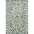 thumbnail image 1 of HomeRoots 352517 5 ft. 3 in. x 7 ft. 7 in. Polypropylene Ivory & Teal Area Rug, 1 of 1