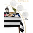 thumbnail image 5 of Thin Red Blue White Line Rectangle Tablecloth, American Flag Star Waterproof & StainResistant Tablecloth, Washable Oil-proof Table Cover for Dining/Party/Wedding/Camping/Buffet 60x102 In, 5 of 9