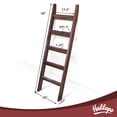 thumbnail image 4 of Hallops Wooden Blanket Ladder, Rustic Decorative Vintage Wood Farmhouse Décor, 4 of 7