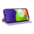 thumbnail image 4 of Decase Samsung Galaxy A22 5G Wallet Case, Premium Leather Kickstand Durable Magnetic Clase Folio with Credit Card Holder Slots Shockproof Cover For Samsung Galaxy A22 5G, Purple, 4 of 10
