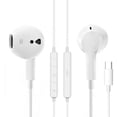 thumbnail image 1 of S018 USB-C(TYPE-C) Wired  Earbuds for iPad Pro iPhone 15/16/17 Series, Hi-Fi Stereo Sound with Mic Volume Control, Universal Android Compatible, 1 of 10
