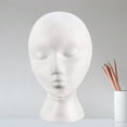 thumbnail image 5 of Limorve Mannequin Head,Foam Mannequin Useful Sturdy PE Foam Mannequin Wig Head Wig Holder, 5 of 8
