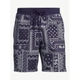 thumbnail image 6 of Free Assembly Men's Fleece Bandana Printed Shorts, 6 of 6